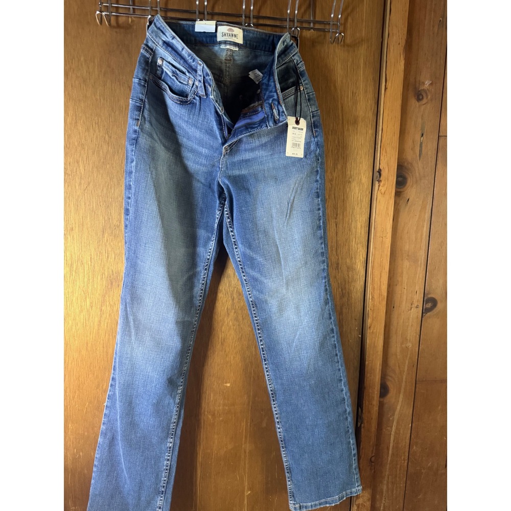 Shyanne Life Women Straight Leg Jeans Light Blue Mid Rise W30 L32 SLFA20J37